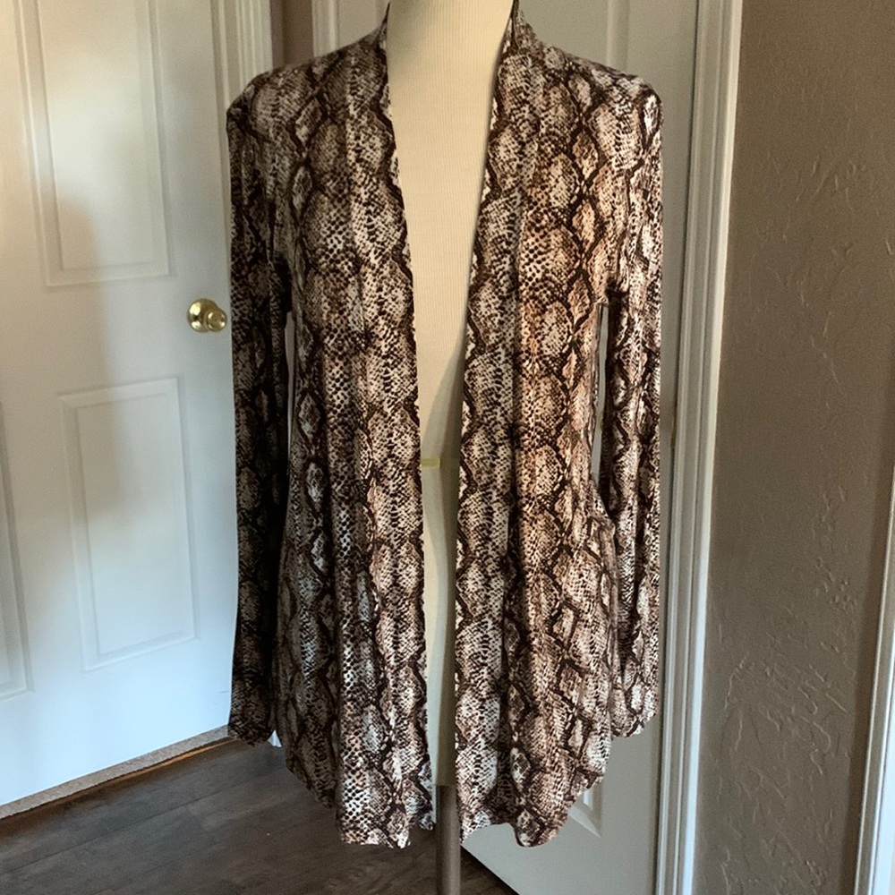 Brown knit cardigan size large